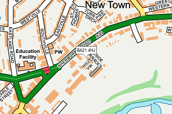 BA21 4HJ map - OS OpenMap – Local (Ordnance Survey)