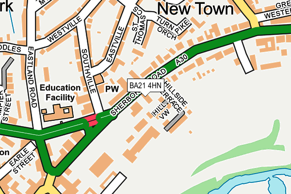 BA21 4HN map - OS OpenMap – Local (Ordnance Survey)