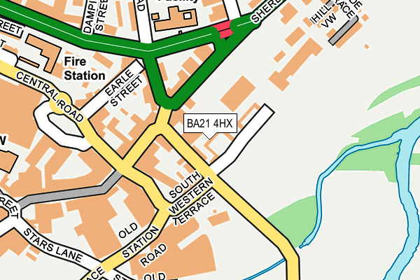 BA21 4HX map - OS OpenMap – Local (Ordnance Survey)