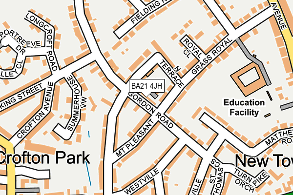 BA21 4JH map - OS OpenMap – Local (Ordnance Survey)