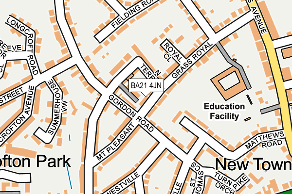 BA21 4JN map - OS OpenMap – Local (Ordnance Survey)