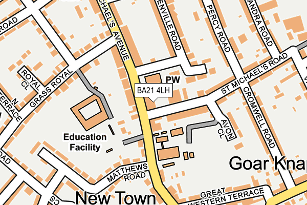 BA21 4LH map - OS OpenMap – Local (Ordnance Survey)