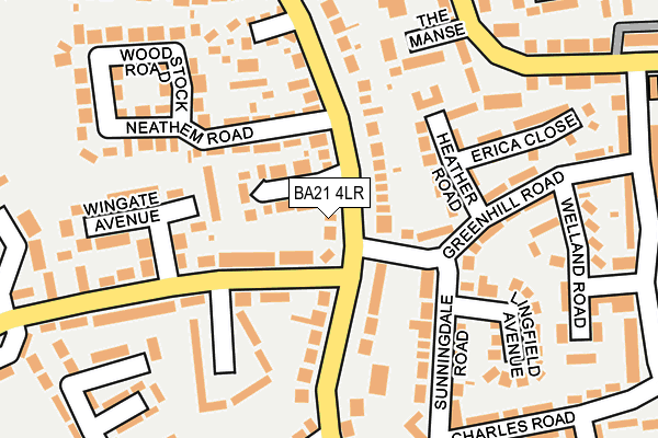 BA21 4LR map - OS OpenMap – Local (Ordnance Survey)