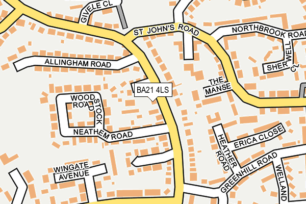 BA21 4LS map - OS OpenMap – Local (Ordnance Survey)