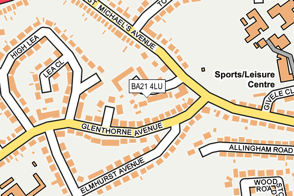 BA21 4LU map - OS OpenMap – Local (Ordnance Survey)