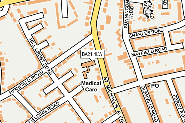 BA21 4LW map - OS OpenMap – Local (Ordnance Survey)