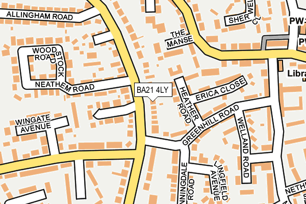 BA21 4LY map - OS OpenMap – Local (Ordnance Survey)