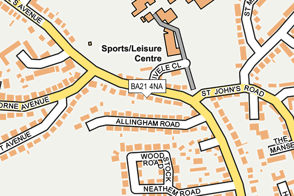 BA21 4NA map - OS OpenMap – Local (Ordnance Survey)