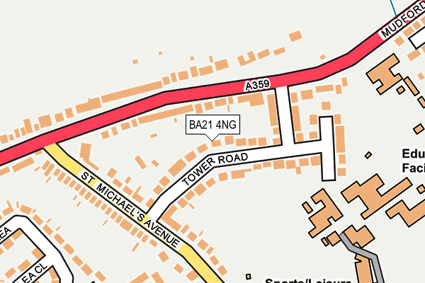 BA21 4NG map - OS OpenMap – Local (Ordnance Survey)
