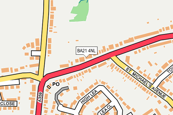 BA21 4NL map - OS OpenMap – Local (Ordnance Survey)