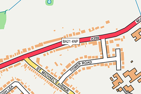 BA21 4NP map - OS OpenMap – Local (Ordnance Survey)