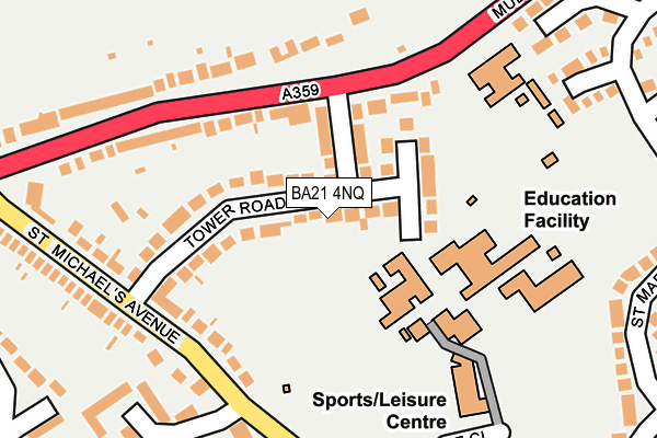 BA21 4NQ map - OS OpenMap – Local (Ordnance Survey)