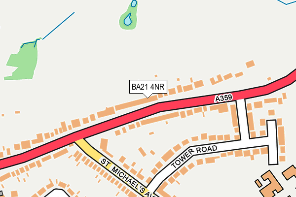 BA21 4NR map - OS OpenMap – Local (Ordnance Survey)