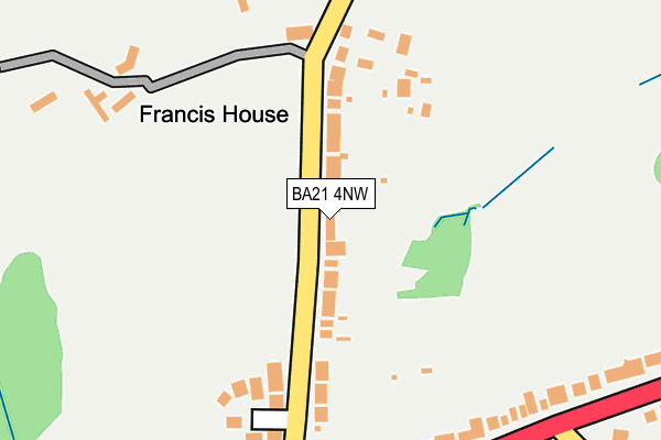 BA21 4NW map - OS OpenMap – Local (Ordnance Survey)