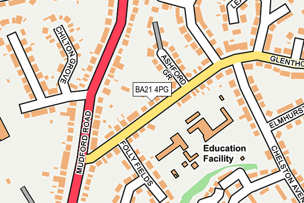BA21 4PG map - OS OpenMap – Local (Ordnance Survey)