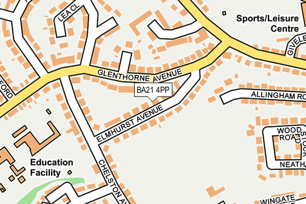 BA21 4PP map - OS OpenMap – Local (Ordnance Survey)