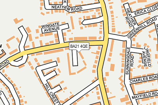 BA21 4QE map - OS OpenMap – Local (Ordnance Survey)