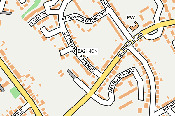 BA21 4QN map - OS OpenMap – Local (Ordnance Survey)