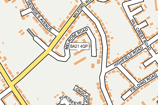 BA21 4QP map - OS OpenMap – Local (Ordnance Survey)