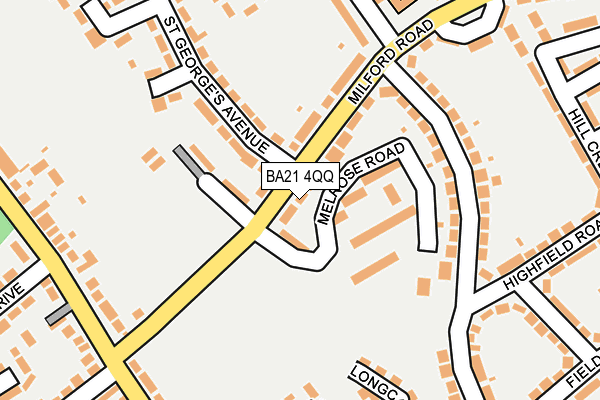 BA21 4QQ map - OS OpenMap – Local (Ordnance Survey)