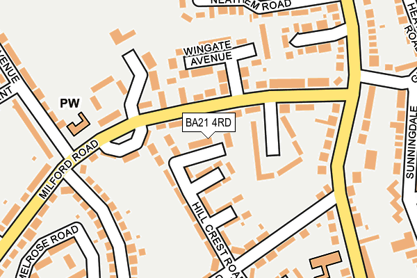 BA21 4RD map - OS OpenMap – Local (Ordnance Survey)