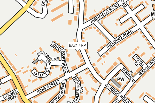 BA21 4RP map - OS OpenMap – Local (Ordnance Survey)