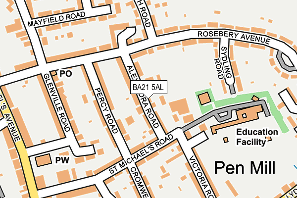 BA21 5AL map - OS OpenMap – Local (Ordnance Survey)