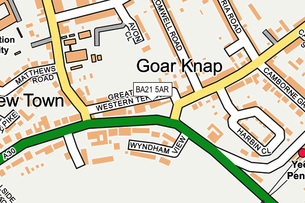 BA21 5AR map - OS OpenMap – Local (Ordnance Survey)