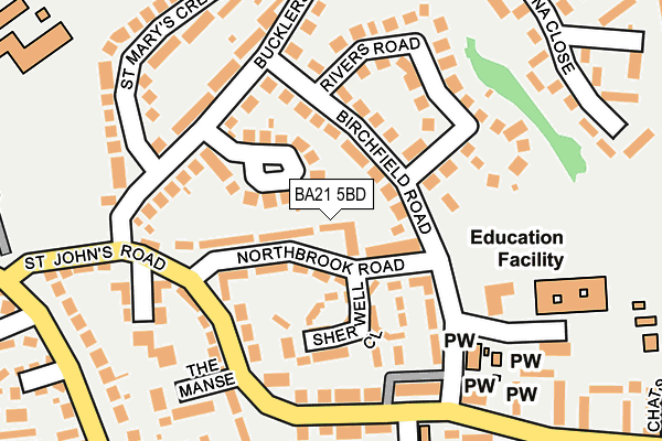 BA21 5BD map - OS OpenMap – Local (Ordnance Survey)