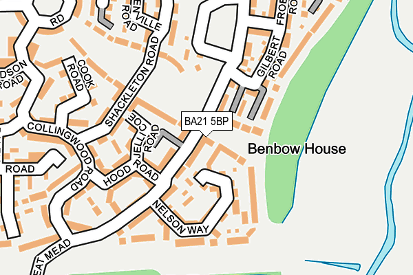 BA21 5BP map - OS OpenMap – Local (Ordnance Survey)