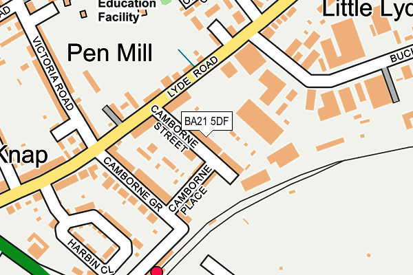 BA21 5DF map - OS OpenMap – Local (Ordnance Survey)