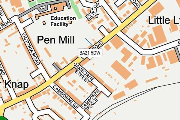 BA21 5DW map - OS OpenMap – Local (Ordnance Survey)