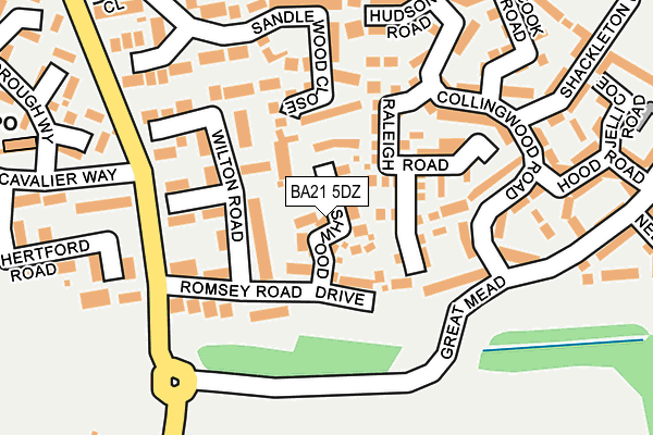 BA21 5DZ map - OS OpenMap – Local (Ordnance Survey)