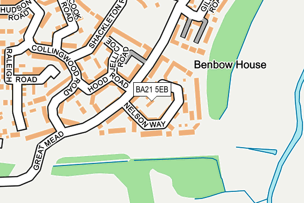 BA21 5EB map - OS OpenMap – Local (Ordnance Survey)