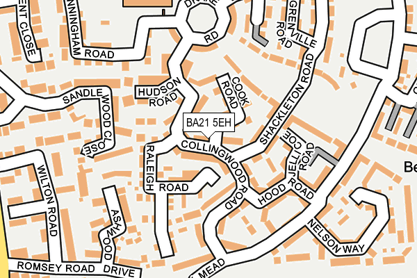 BA21 5EH map - OS OpenMap – Local (Ordnance Survey)