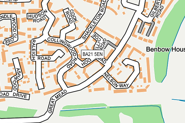 BA21 5EN map - OS OpenMap – Local (Ordnance Survey)