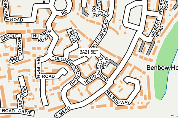 BA21 5ET map - OS OpenMap – Local (Ordnance Survey)