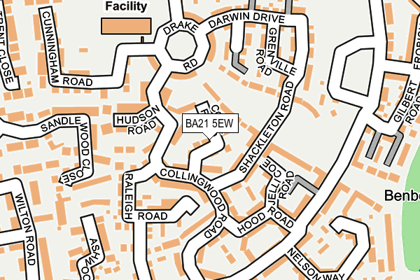 BA21 5EW map - OS OpenMap – Local (Ordnance Survey)