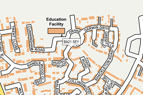 BA21 5EY map - OS OpenMap – Local (Ordnance Survey)