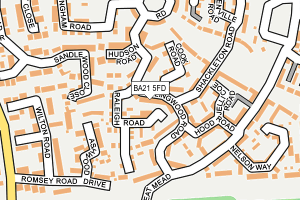 BA21 5FD map - OS OpenMap – Local (Ordnance Survey)