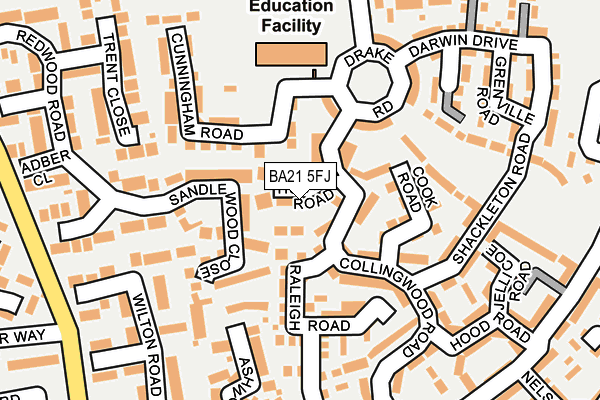 BA21 5FJ map - OS OpenMap – Local (Ordnance Survey)