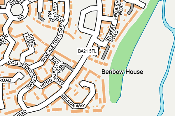 BA21 5FL map - OS OpenMap – Local (Ordnance Survey)