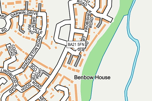 BA21 5FN map - OS OpenMap – Local (Ordnance Survey)