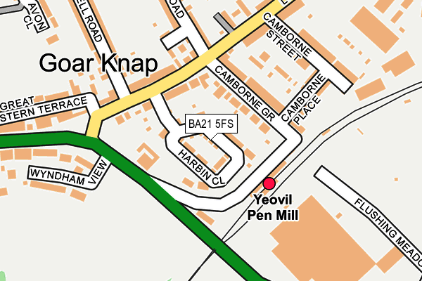 BA21 5FS map - OS OpenMap – Local (Ordnance Survey)