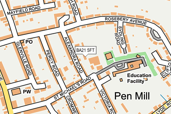 BA21 5FT map - OS OpenMap – Local (Ordnance Survey)