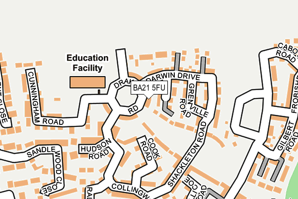 BA21 5FU map - OS OpenMap – Local (Ordnance Survey)