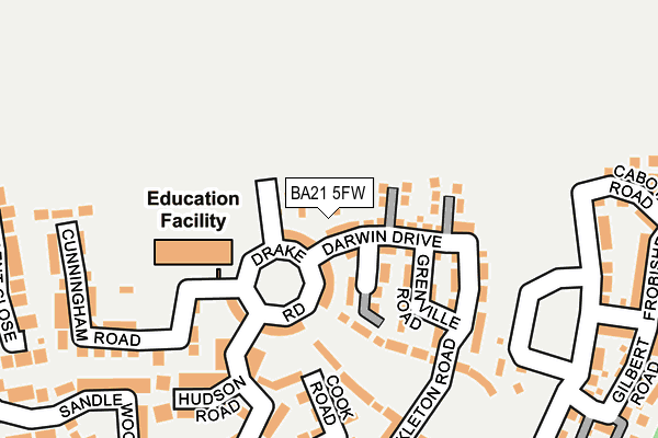 BA21 5FW map - OS OpenMap – Local (Ordnance Survey)