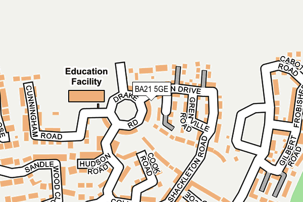 BA21 5GE map - OS OpenMap – Local (Ordnance Survey)