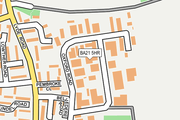 BA21 5HR map - OS OpenMap – Local (Ordnance Survey)