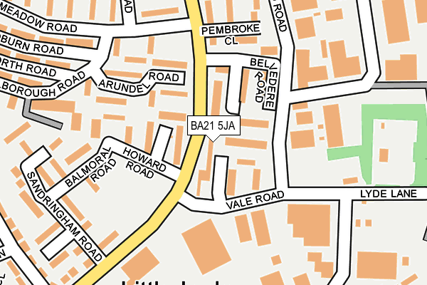 BA21 5JA map - OS OpenMap – Local (Ordnance Survey)